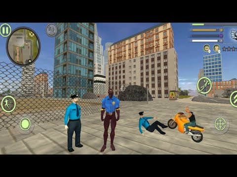 Panther Police Rope Hero Vice Town Crime Simulator #17 - Android Gameplay