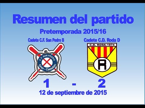 Resumen partido Cadete San Pedro B 1 - Roda D 2