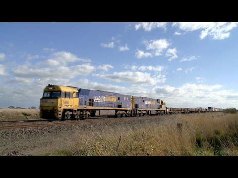 4PM4 Mixed Steel & Container Train (15/8/2021) - PoathTV Australian Railways