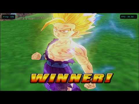 DBZ Budokai Tenkaichi 2 Online: JustSolid (Left) vs Fcha (Right)