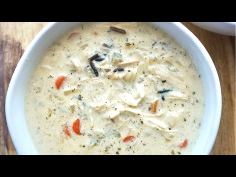 Sopa De Arroz Selvagem De Frango