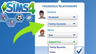 How To Change Family Dynamics (Existing Sim/Family) - The Sims 4