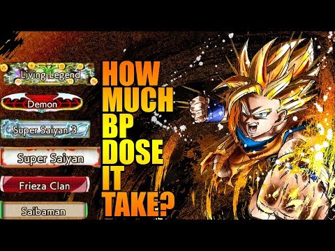 DRAGON BALL FIGHTERZ HOW MUCH BP DOES IT TAKE TO RANK UP