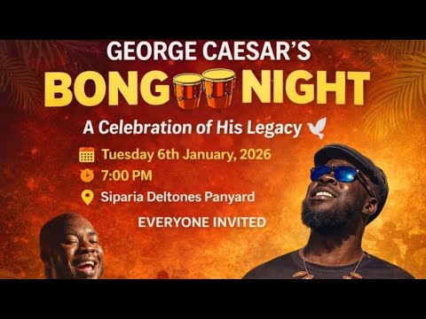 Siparia Deltones Bongo Night - In celebration of the life of George Caesar