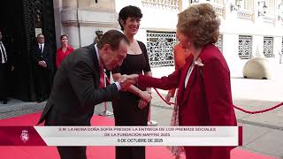 Su Majestad la Reina Doña Sofía entrega los Premios Sociales de la Fundación Mapfre 2024