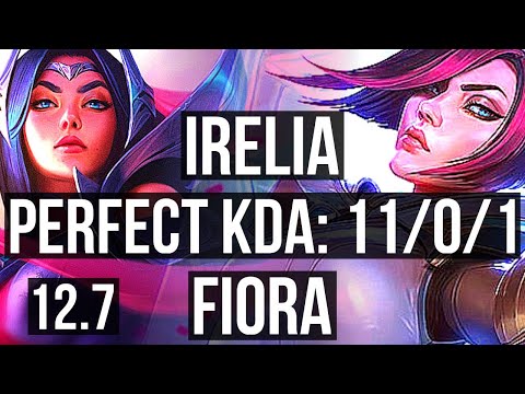 IRELIA vs FIORA (TOP) | 4.6M mastery, 11/0/1, 1100+ games, Legendary | NA Diamond | 12.7