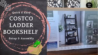 Costco Ladder Bookshelf Assembly Ladder Bookshelf Setup | Costco Bookshelf Setup | Costco