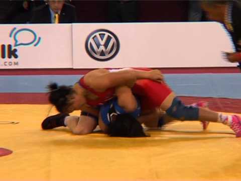 SWWC2013 / Nasanburma Ochirbat (MGL) - Gozal ZUTOVA - FW 67 kg, repechage match