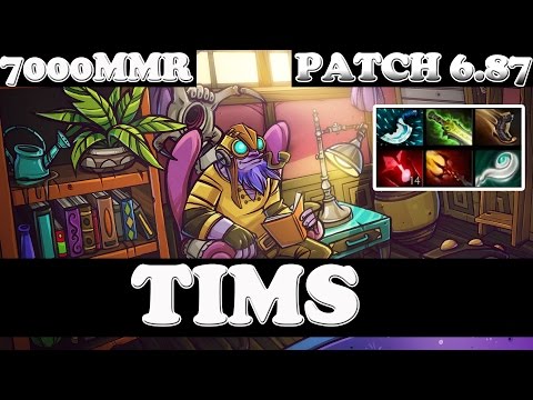 Dota 2 - Patch 6.87 TIMS 7000 MMR Plays Tinker - Ranked Match Gameplay