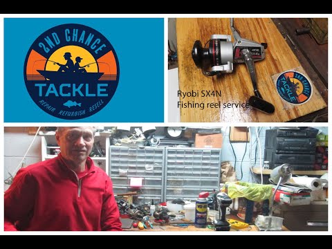 Ryobi SX4N spin fishing reel how to take apart and service