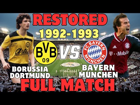 Borussia Dortmund vs Bayern München 1992/1993 | Restored Full Match