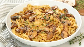 Balsamic Mushroom Pasta | 20 Minute Meal | Easy Weeknight Dinner Recipe