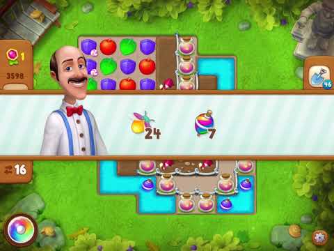 Gardenscapes Level 3598 With No Boosters - Bonus Scene With Austin - Day Complete