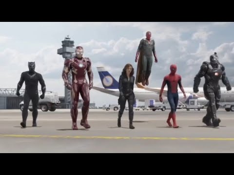 Iron man Team vs Captain America Team (Captain America Civil War) #viral #video