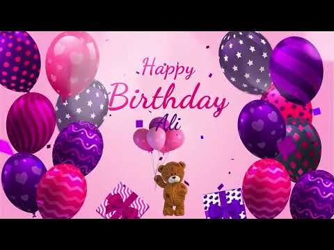 Happy Birthday Ali | Ali Happy Birthday Song | Ali
