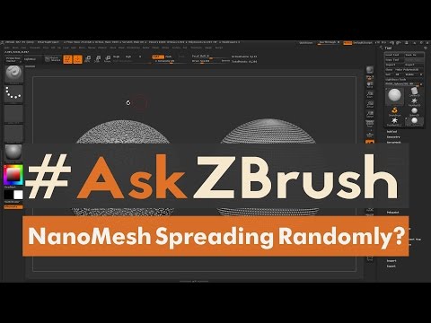 #AskZBrush: “Why do my NanoMeshes sometimes spread randomly across my model?”