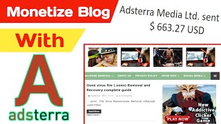 How to monetize blogger with adsterra || Google adsense alternative || Adsterra review