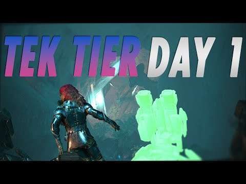Upgrading Our Fjordur Cave To Tek Tier On Day 1 - ARK