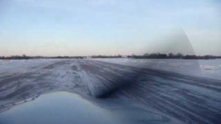 preview picture of video 'OY-BAG Landing at EKVD in winter time'