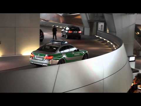 BMW F10 M5 Police Car Takes Lap Around The Welt European Delivery Floor