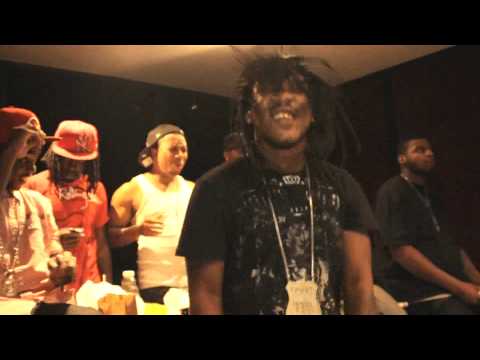 Roscoe Dash and Frenchie in the studio