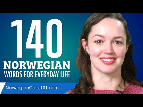 140 Norwegian Words for Everyday Life - Basic Vocabulary #7