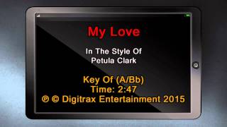 Petula Clark - My Love  (Backing Track)