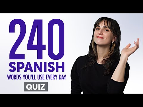 Quiz | 240 Spanish Words You'll Use Every Day - Basic Vocabulary #64