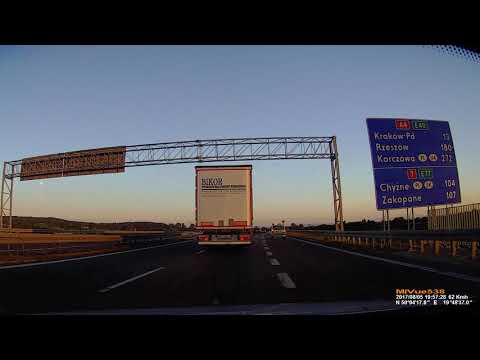 Niekulturalny wjazd na autostradę