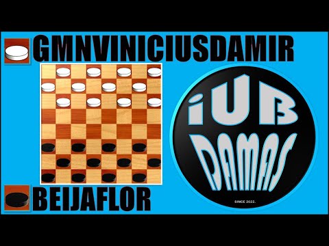 CLÁSSICOS DO JOGO DE DAMAS   GMNVINICIUSDAMIR VS BEIJAFLOR