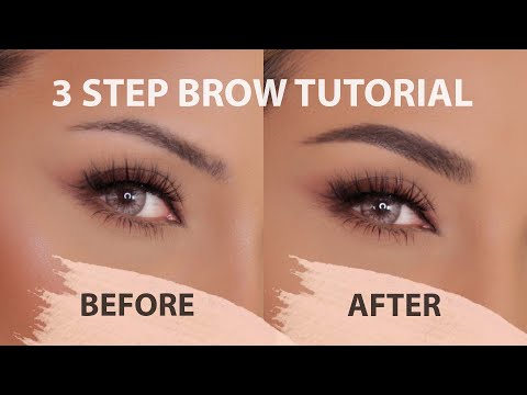 PERFECT EYEBROW TUTORIAL IN 3 STEPS | FOR BEGINNERS | NINA UBHI