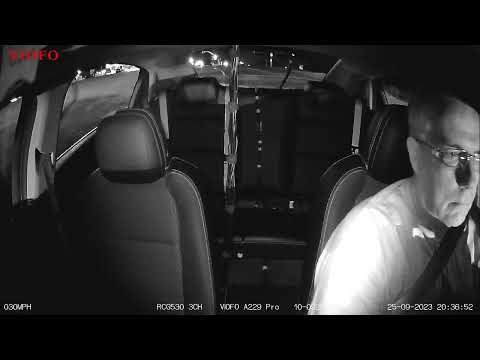 VIOFO A229 Pro 3CH - Interior Nighttime Video Sample - 25-Sep-2023