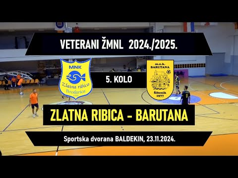 VETERANI ŽMNL: ZLATNA RIBICA - BARUTANA 2:2, 23.11.2024.