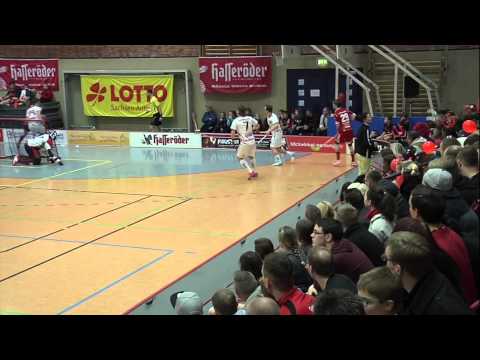 Torszenen Red Devils Wernigerode – UHC Weißenfels / 01.02.2015