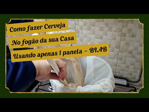 Como Fazer Cerveja em Casa ou Apartamento Com Apenas 1 Panela método BIAB Passo a passo de Produção