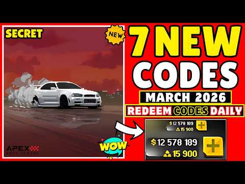 🔥MARCH CODES🔥 APEX RACER GIFT CODES MARCH 2026 - APEX RACER REDEEM CODES - APEX RACER CODES