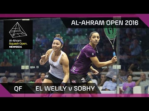 Squash: El Welily v Sobhy - Al-Ahram Open 2016 - QF Highlights