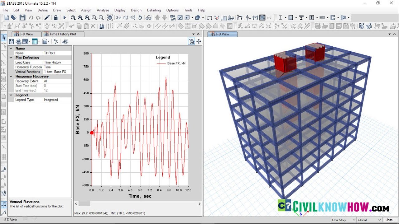 Time History Analysis in Etabs 2015