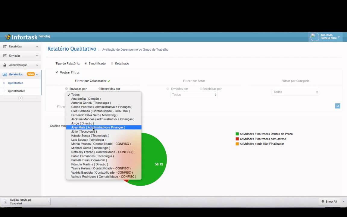 Relatório Qualitativo Infortask