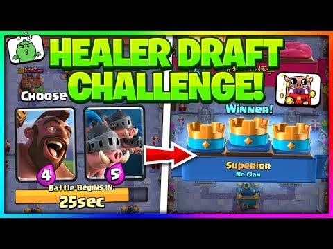 Battle Healer Draft Challenge in Clash Royale! How to unlock the Battle Healer! Draft Tips & Tricks