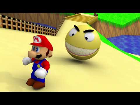 How to play Pacman in Mario 64 world