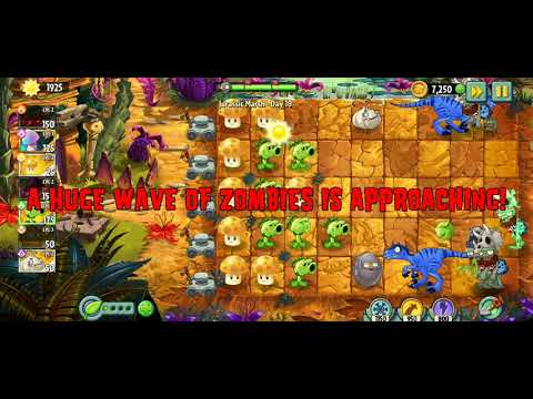 Plants vs. Zombies 2 - Jurassic Marsh - Day 18