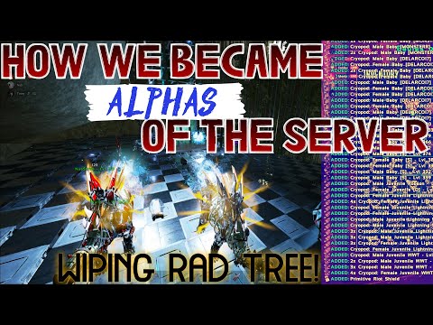 How We Became Alphas Of The Server!! Wiping Rad Tree! - Small Tribes - Ark Survival Evolved 2021