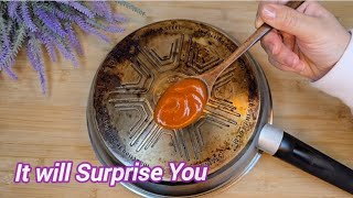 😱 Clean Your Burnt Pan and Make It Like New in 2 Minutes with This Magical Mixture