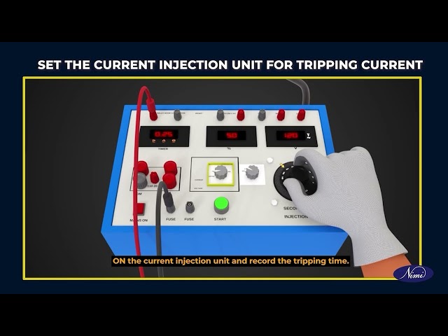 Test tripping characteristic of circuit breaker for over current