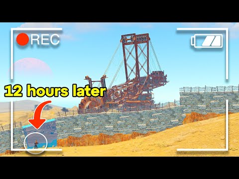 Using 84 Diesel Fuel to Wall Off Giant Excavator