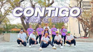Download lagu CONTIGO ( NF REMIX ) - KAROL G, Tiesto | Dance Fitness | Zumba | Danza Carol Angels | New Friendz mp3