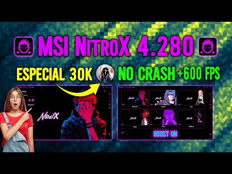 NUEVO MSI 4.280 SUPER LITE PARA JUGAR FREE FIRE EN PC GAMA BAJA - NitroX + ESTE SOY YO! 😎