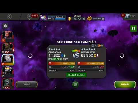 Fantasma x Omega Red (Boss do 6.2.3) no jogo Marvel Torneio dos Campeões