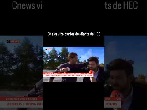 CNews Viré Par Les Étudiants De HEC #blocus #raciste #media #pourtoi